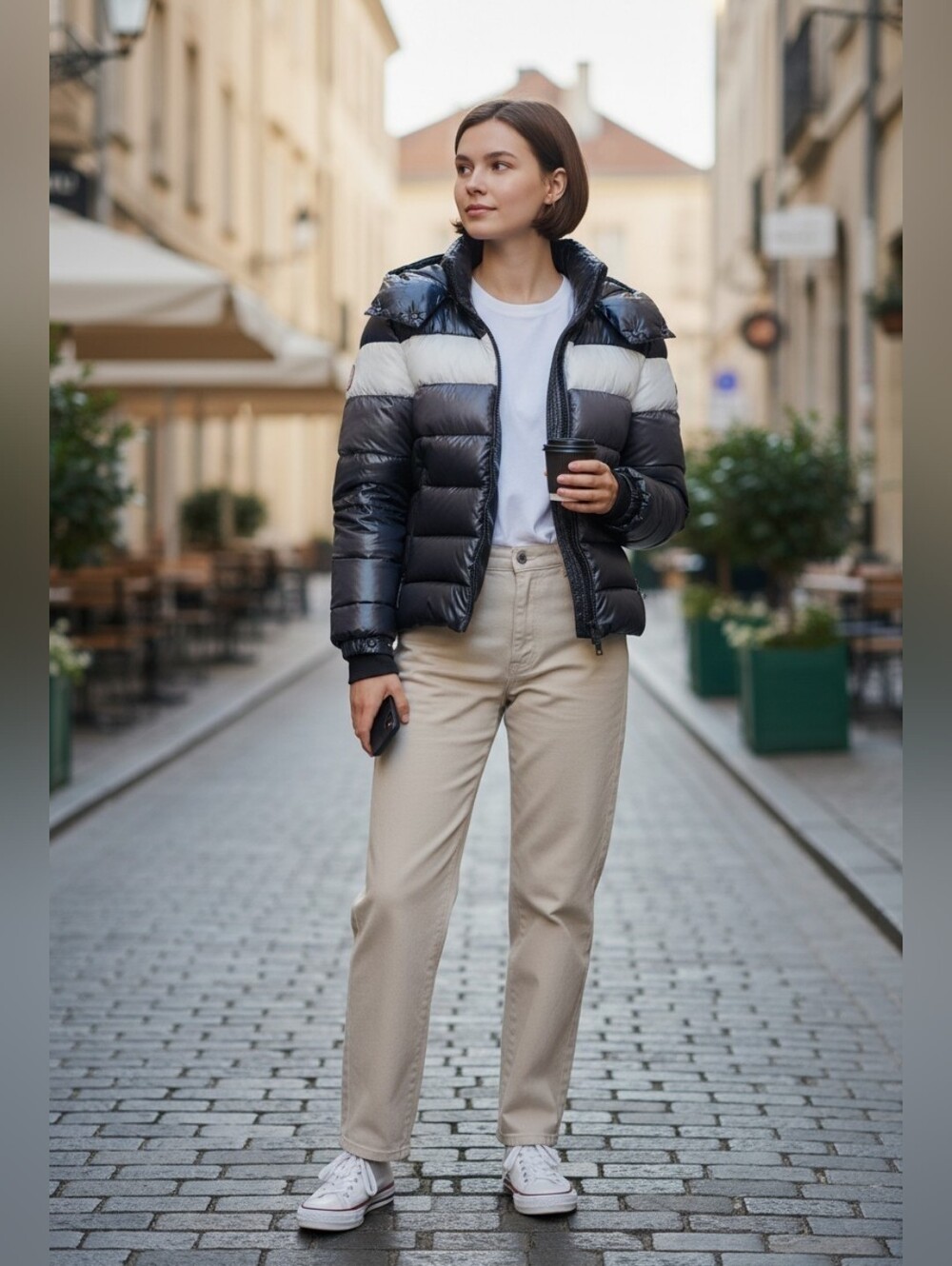 SAM. Colorblock Down Puffer Jacket‎ Girls 14 Full Zip Button Hoodie Coat Outdoor